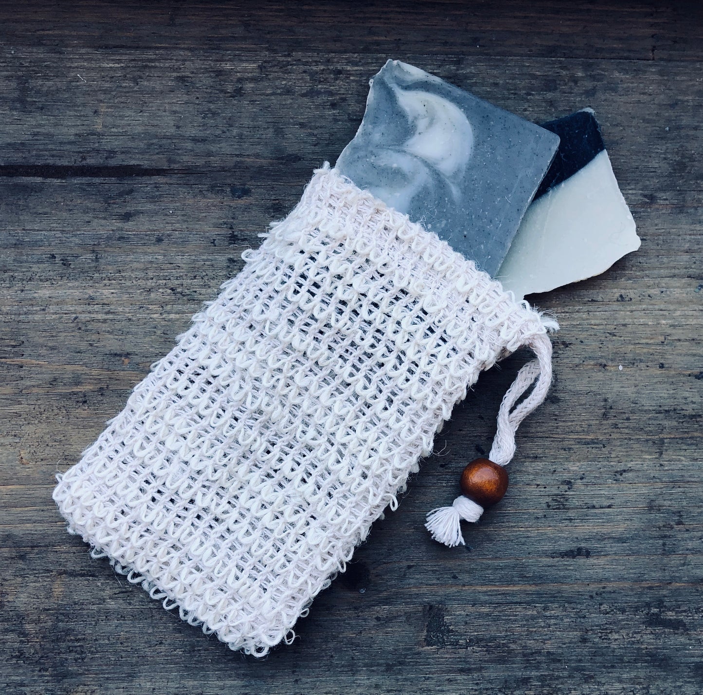 Exfoliating Natural Sisal Soap Saver