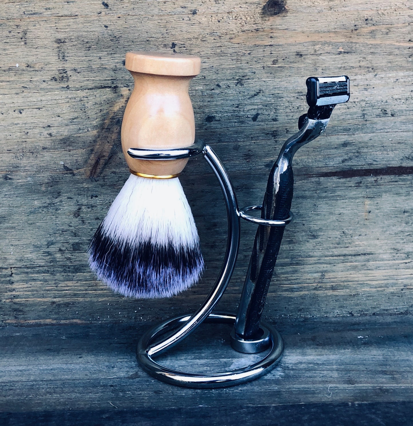 Shaving Brush + Razor Stand