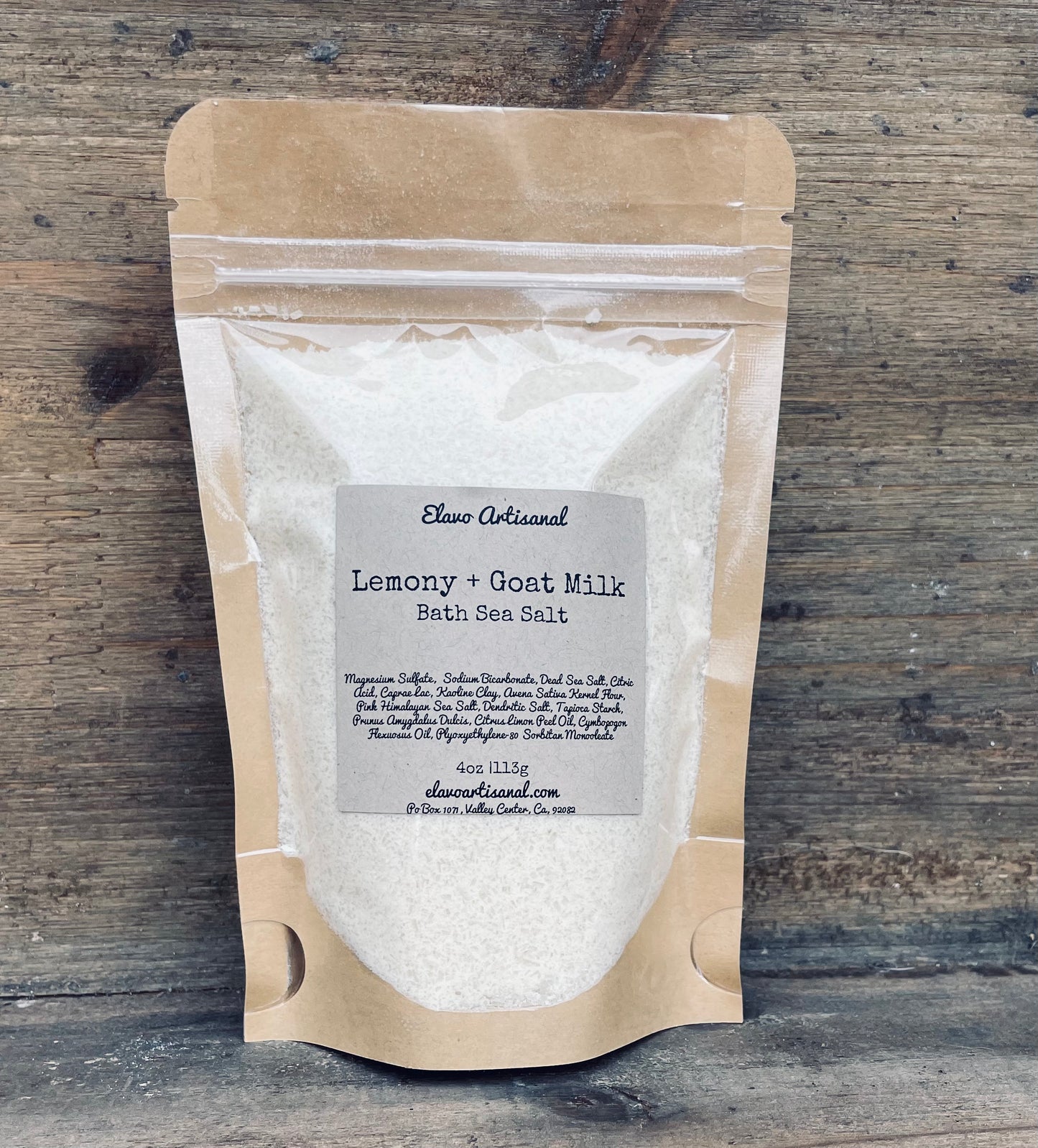 Lemony + Goat Milk Bath Sea Salt